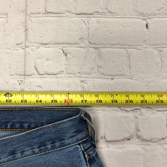 Levi's 505 Men Blue Denim Straight Leg 100% Cotton Jeans Size 34X29 B205 -3 - Picture 4 of 16